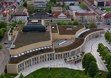 Forum am Schlosspark Luftaufnahme